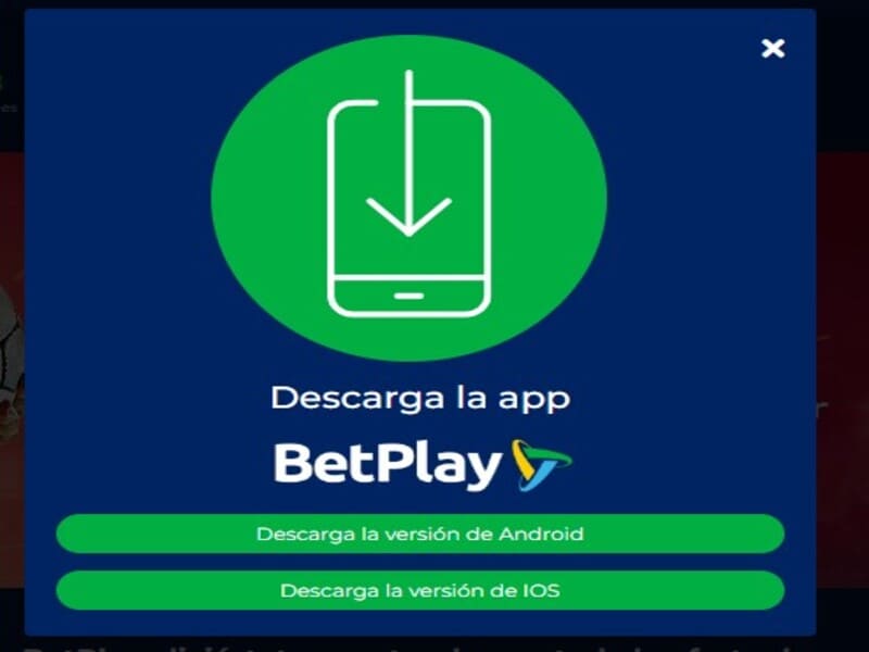 Instala la app de Betplay en Android o iOS