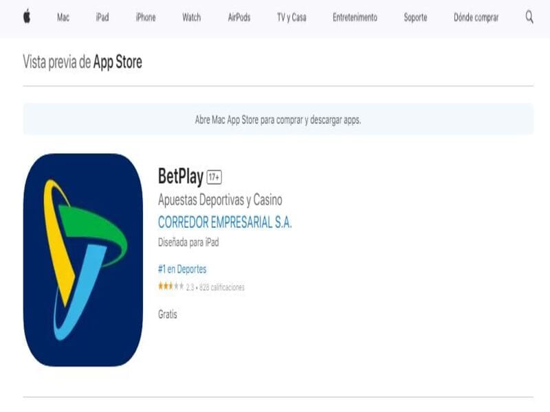 Para baixar o Betplay em um dispositivo iOS