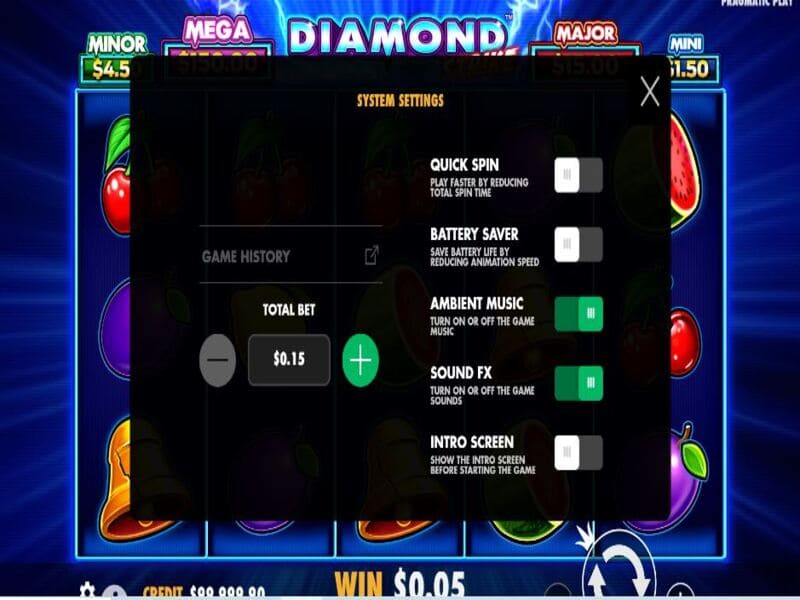 Conheça as regras da slot machine Diamond Strike